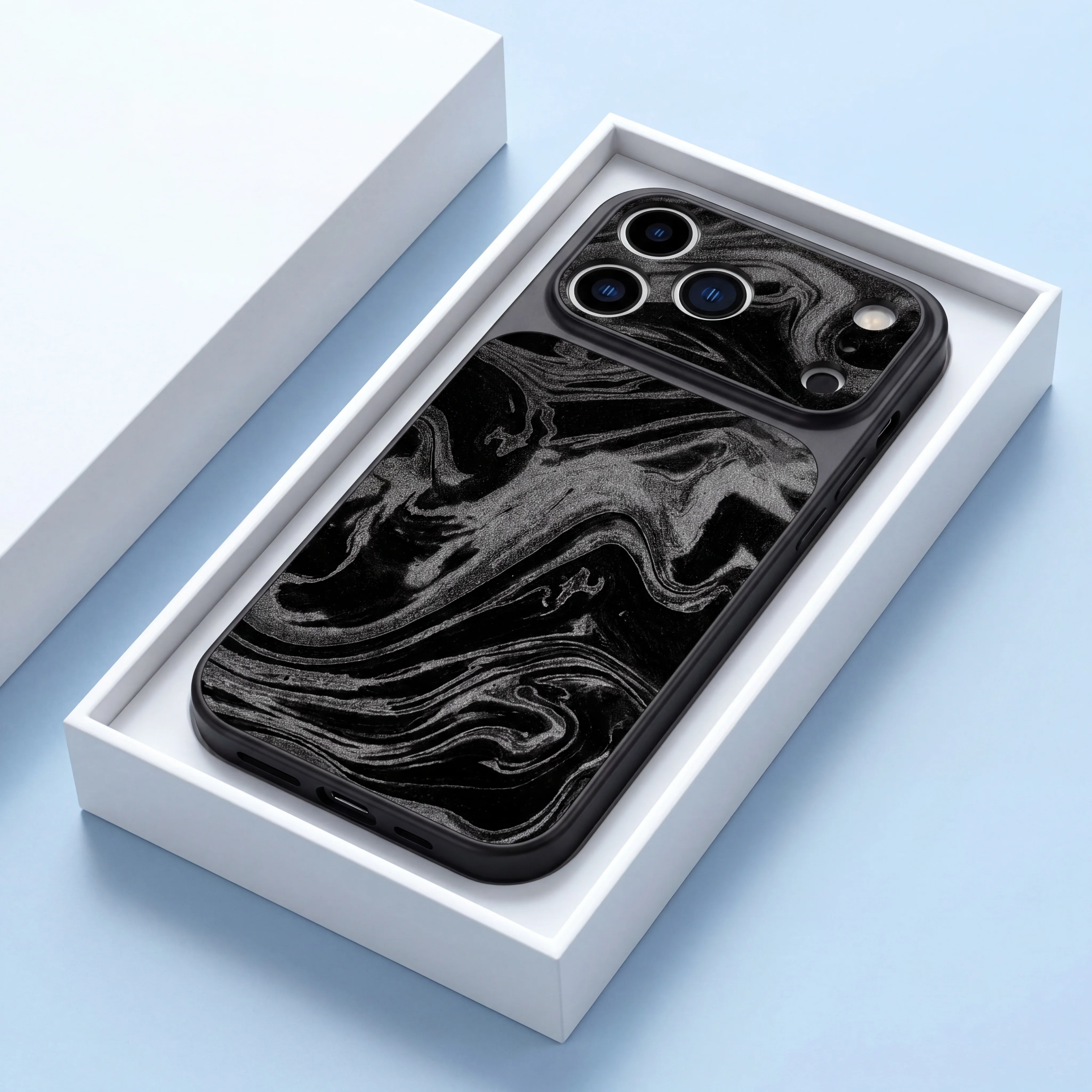 Fashion Big Windows Water Ripple Pattern Phone Case for IPhone Air 17 16 15 14 Plus 13 12 11 Pro Max Shockproof Protection Cover