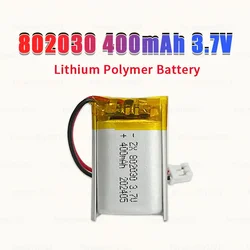 3.7V 400mAh Battery 802030 Lipo Polymer Li-ion Batteries for LED Bluetooth Headset Keyboard Bracelet 082030 Rechargeable Cell