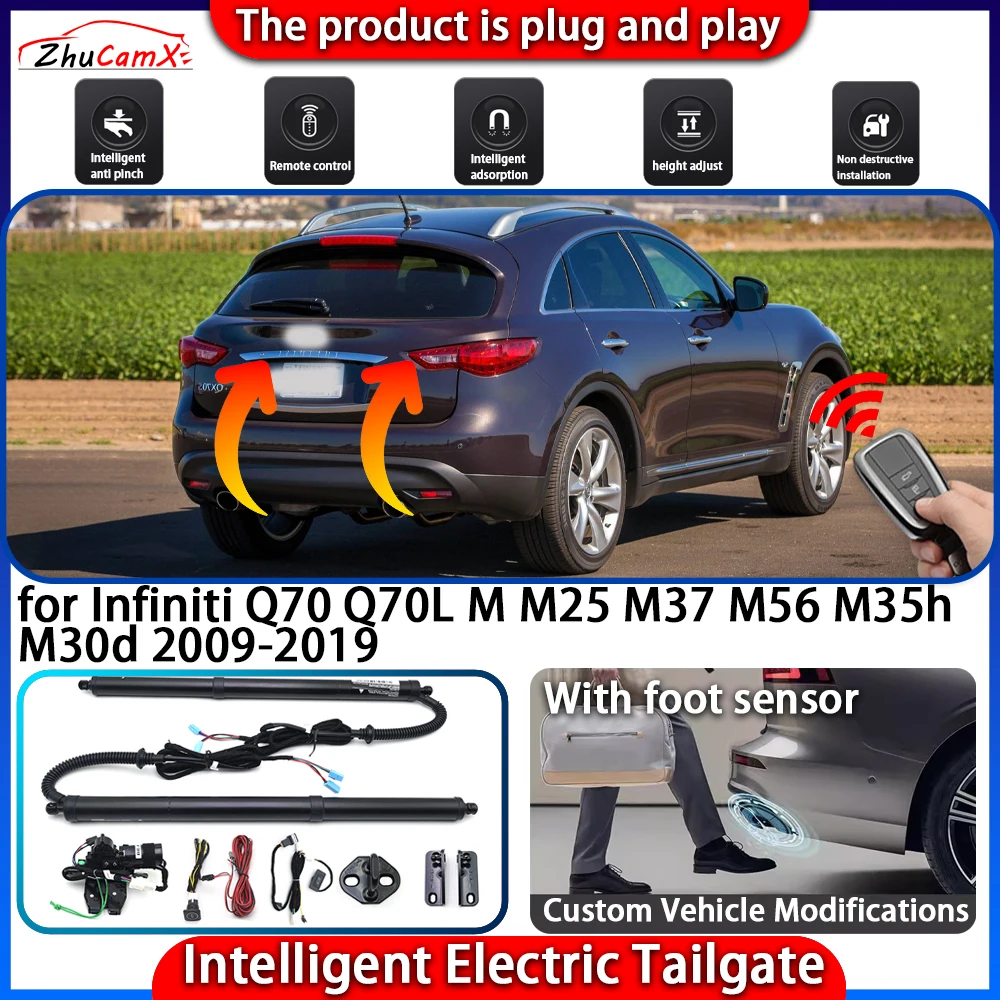 

Smart Powered Tailgate System for Infiniti Q70 Q70L M M25 M37 M56 M35h M30d 2009-2019 Automatic Intelligent Trunk Lift Control