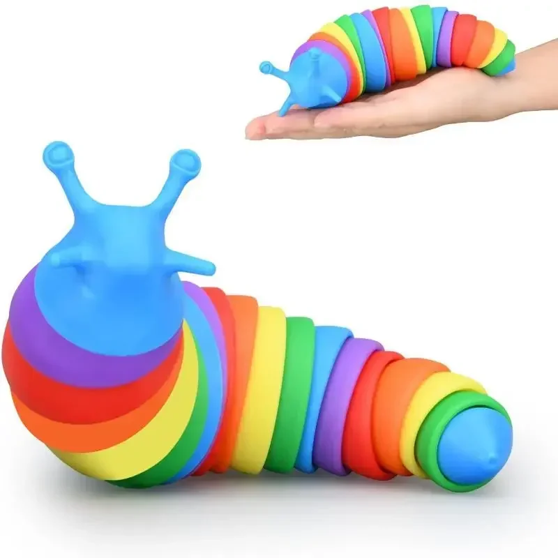 Zabawki typu Fidget Fidget Slug zabawka śliczne zmysłowe Fidgets dla autyzmu w klasie produkty sensoryczne dla małych dzieci dorosłych