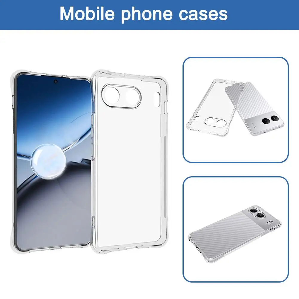 For Oneplus Nord 4 5g Anti-shock Clear Tpu For Nord4 Transparent Soft For Nord4 5g Mobile Phone Protective Cas B6v2