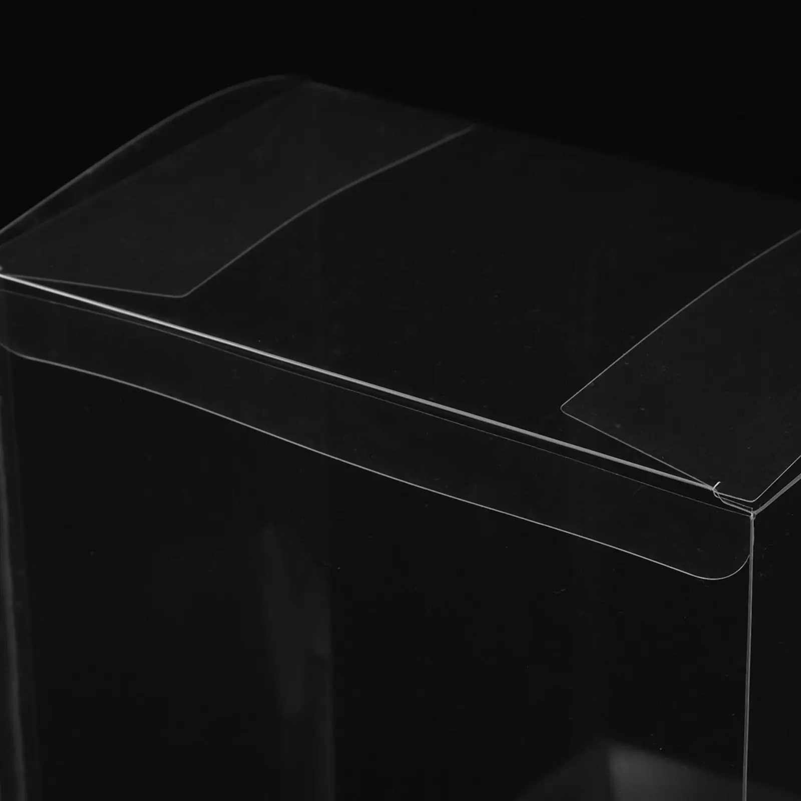 5Pcs Clear Stackable Transparent Display Box Dustproof Showcase for Figures Storage Rock Collection