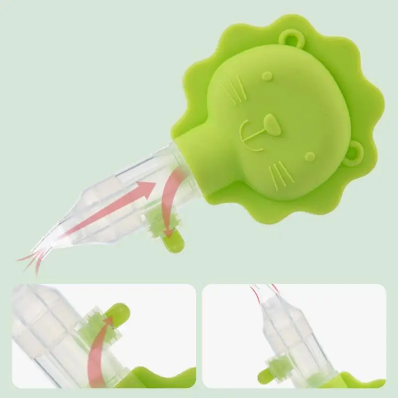 Newborn Nose Cleaner Silent Nose Sucker Suction Portable Kids Nose Wash Cleaner Pump-Type Silicone Nose Cleaner For Kids