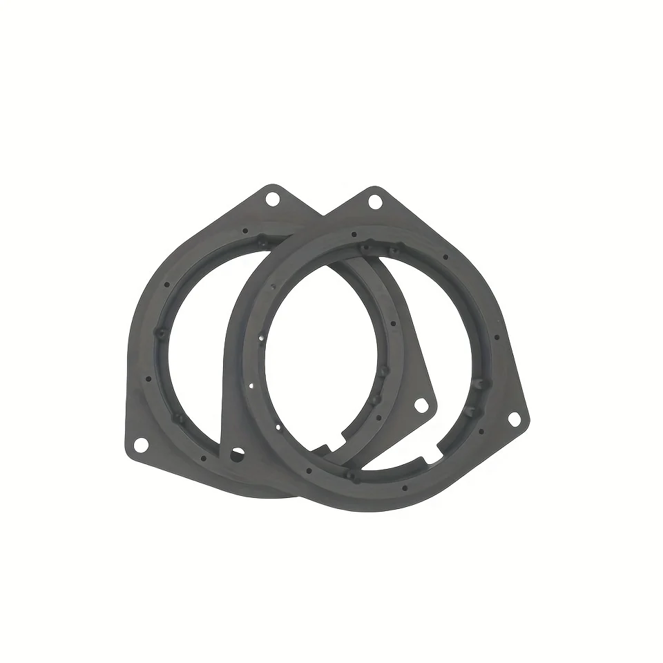 2 Pcs 6.5 Inch Plastic Car Speaker Gasket Adapter Black Mounting Gasket Adapter Ring for Toyota/Crown/Reiz/BYD F3