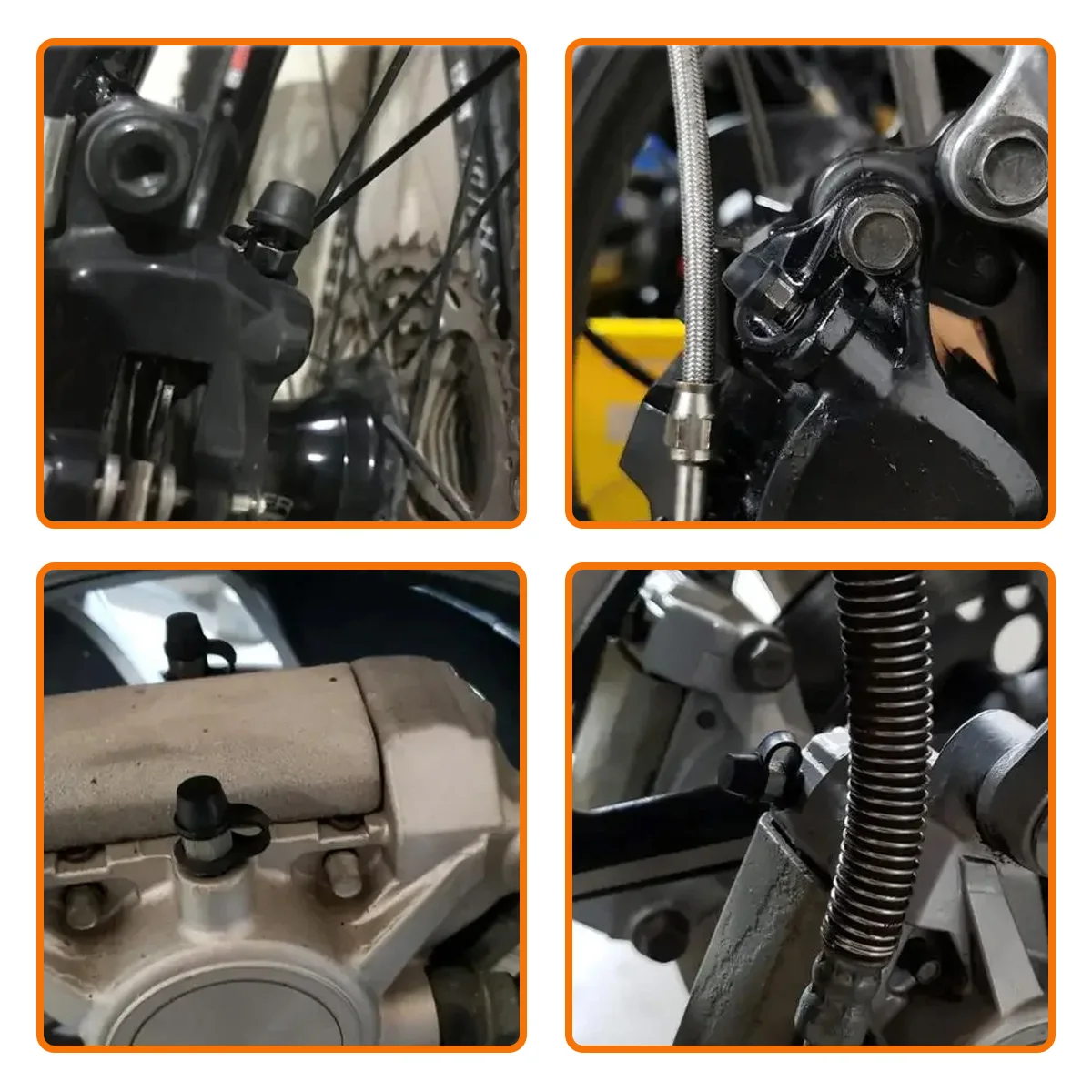 Automobil-/Motorrad-Scheibenbremsschraubenkappen-Staubschutz, Düsenstaubschutz, Schraubenschutz, staubdicht, passend für Honda, Yamaha, Suzuki – Detail 6