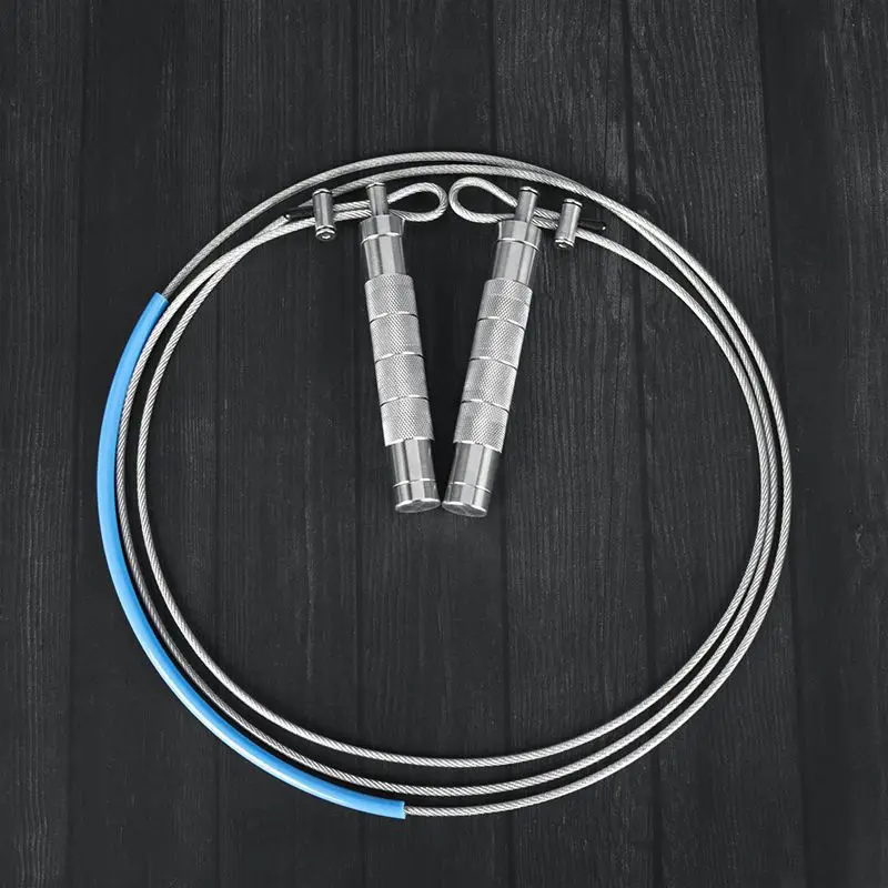 304 Stainless Steel Wear‑Resistant Jump Rope Skipping Rope Household Sports Body‑Building Portable Fitness Training Equipment
