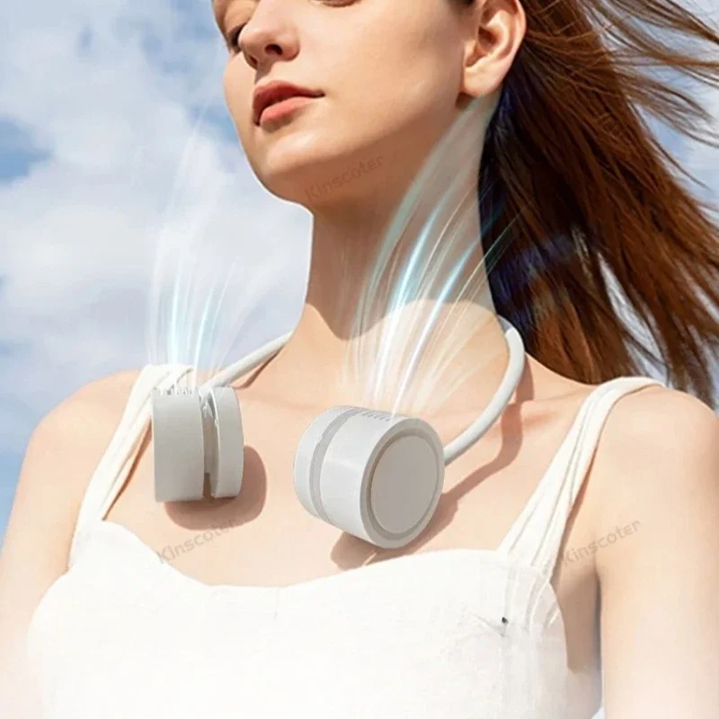 

Neck Fan New Portable Foldable Mini USB Fan Rechargeable Cooling Wind Fans Personal Silent Neckfan for Sports