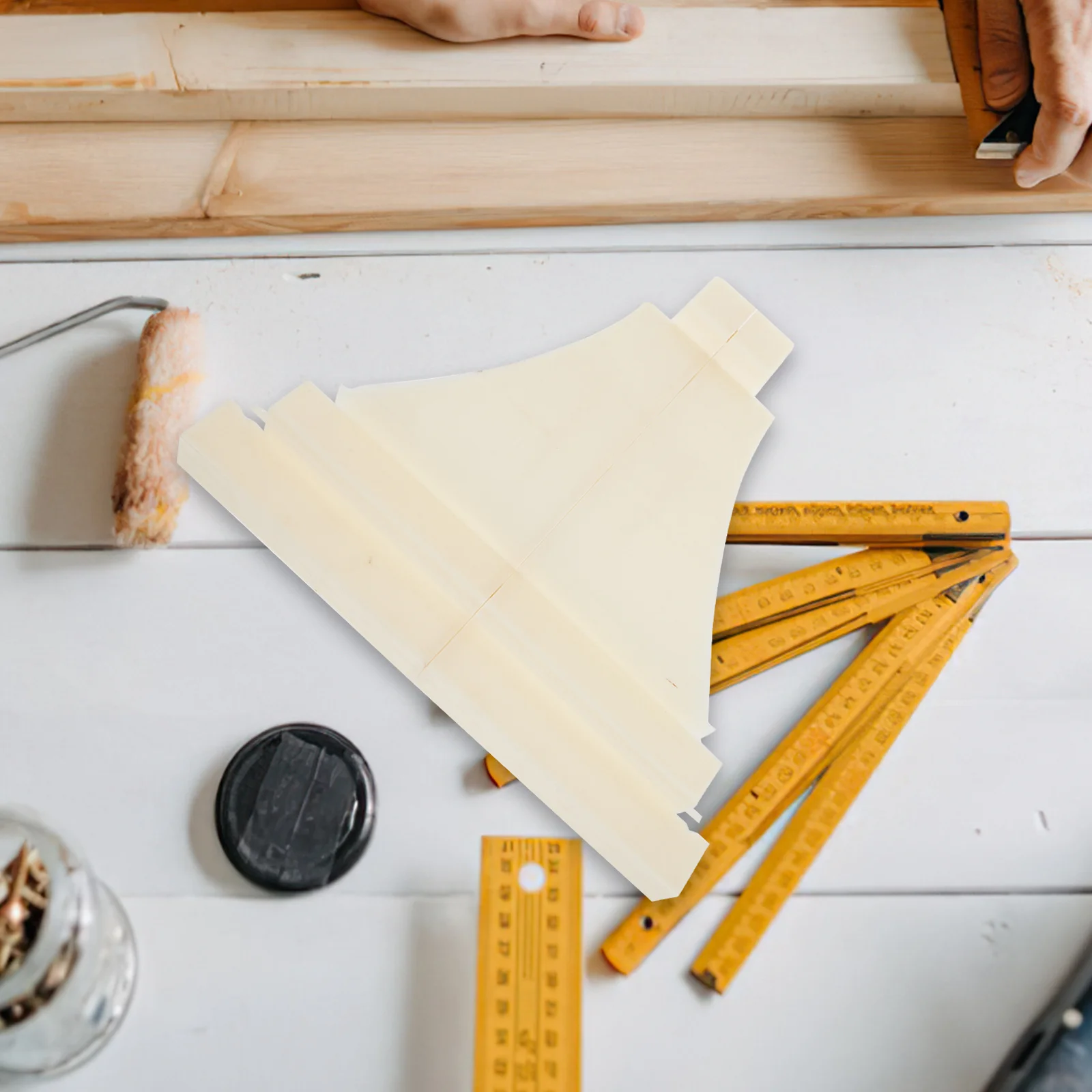 

Roof Mold Roof Decor Casting Mould Plastic Concrete Mold For Diy Garden Patio Decor Reusable Balcony Walkway Vibration