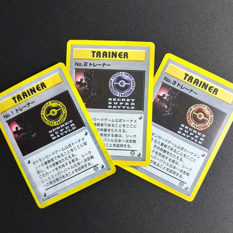 

Коллекционные карточки-игрушки DIY1999 Pokemon JAPANESE PROMO NO.1 NO.2 NO.3 TRAINER TROPICAL MEGA BATTLE PTCG