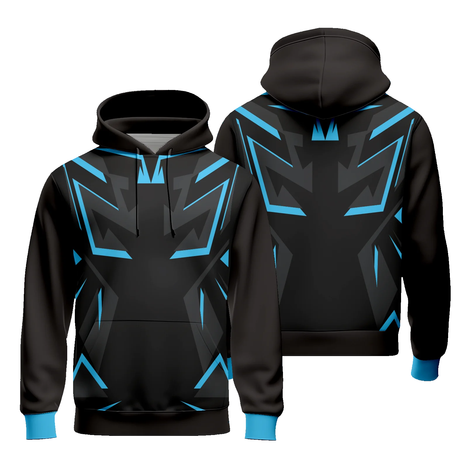 Mens Hoodies E-sports Sweatshirt Gradient Color Long Sleeve Casual Sports Hoodie with Pockets Team Training Uniform Unisex