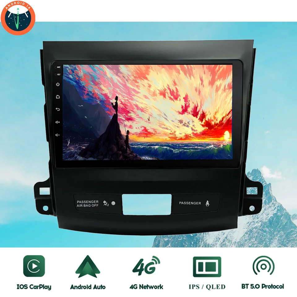 

Car DVD Multimedia Player For Mitsubishi Outlander 2005 - 2014 Android 14 2Din Car Radio Tape Recorder GPS Navigation Head Unit