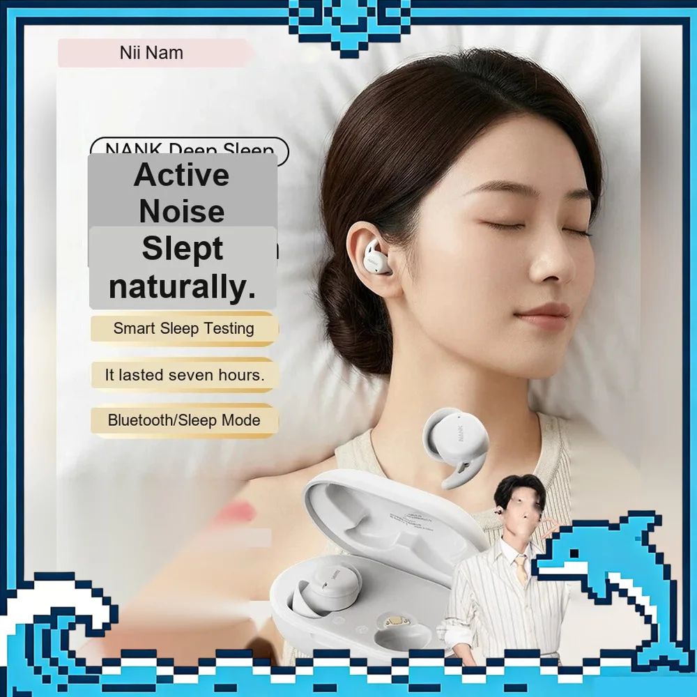 NANK Deep Sleep Side Sleeping Active Noise Cancelling Bluetooth Earbuds for Sleep and Relaxation For Gifts