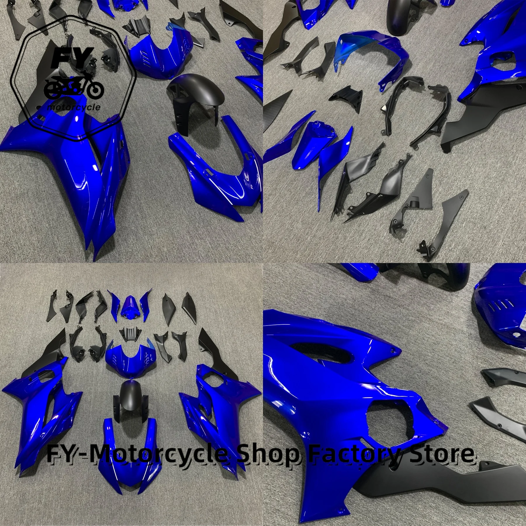 Motorcycle Full Fairing ABS Body Panel Set For Yamaha YZF‑R6 2017‑2022 Complete Aftermarket Injection Molded Cowling Kit