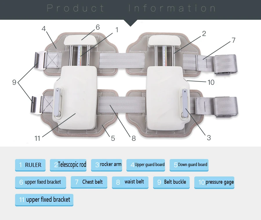 Professional medical hydraulic pressure lumbar traction device,back support medical lumbar traction devices