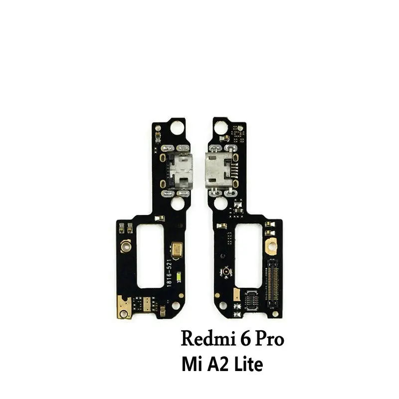 Nuovo Microfono Modulo + USB di Ricarica di Bordo della Porta Cavo Della Flessione Del Connettore di Ricambio Per Xiaomi Redmi 6 6A 6Pro Mi A2 lite Sostituzione