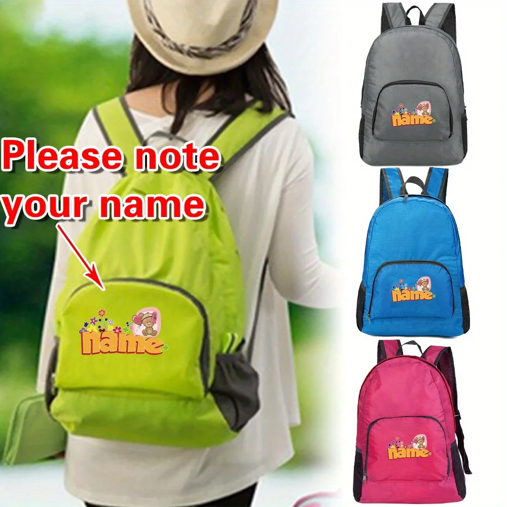 

Personalized Customized Hiking Bag Ultra Light and Foldable Company Activity Outdoor Travel Bag Hiking Eco-friendly Backpack