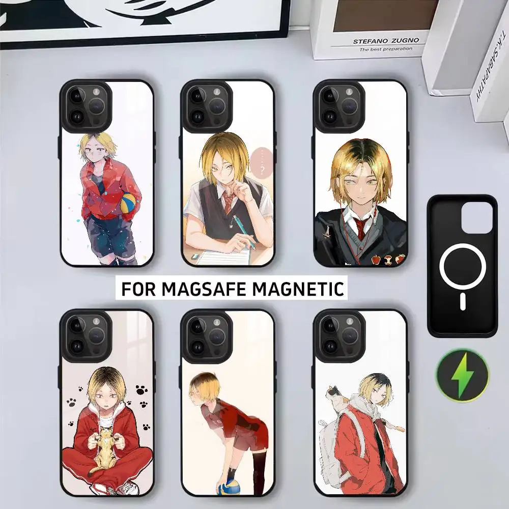 

Anime K-Kenma K-Kozume KK-ES Phone Case For iPhone17,16,15,14,13,12,11 Plus,Pro Magnetic For Magsafe Wireless Charging