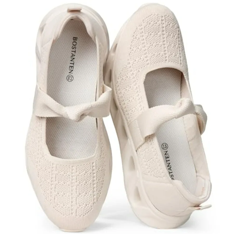 

Comfortable Mary Jane Sneakers for Women - Lightweight and Breathable, Slip On Casual Shoes 2026, Wide Toe Box, Cushioned Sole