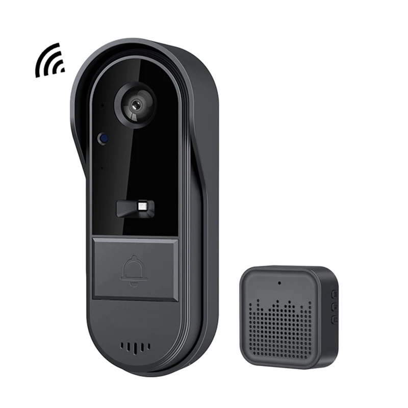 Videocamera per campanello senza fili con campanello Videocamera intelligente per campanello Citofono Campanello per visione notturna per l'home office