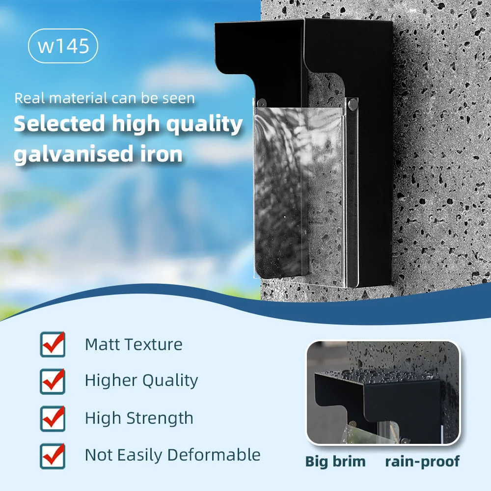 Protective cover for face recognition attendance access control machine, rain cover with strong metal flip design