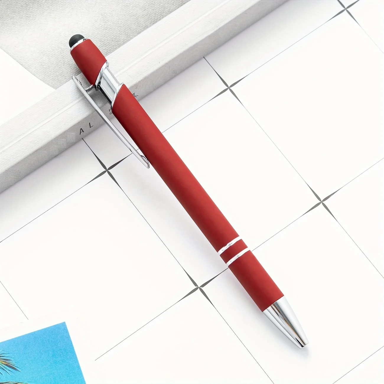 1/4/10pcs Random Color Ballpoint Pens Retractable Multipack 2 in 1 Pens Set with Stylus Tip Black Ink Funny Pens for Work