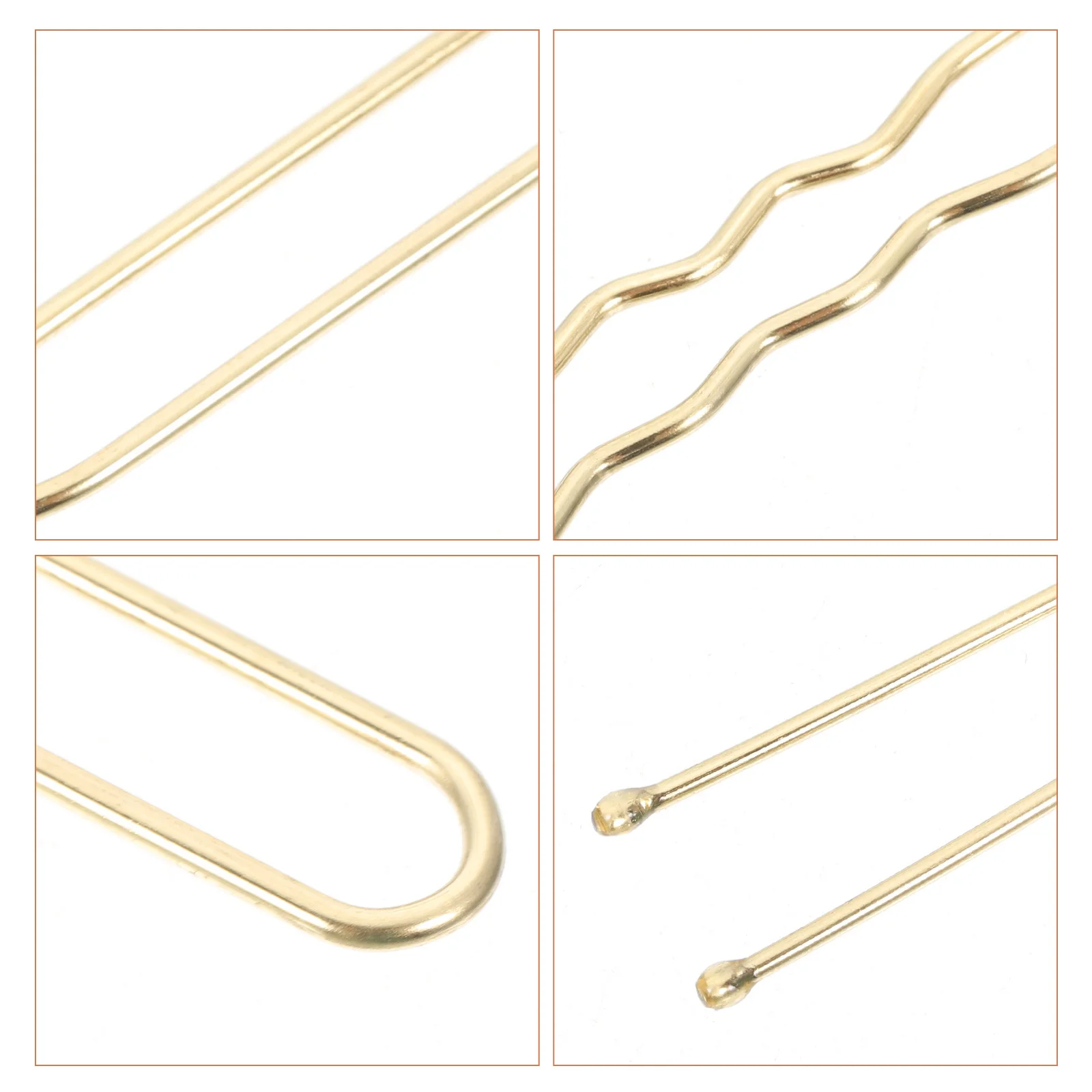 

250Pcs U Shaped Metal Hair Pins Clips for Women Girls Simple Elegant Design Styling Tools Leaf Claw Clip Hair Pin