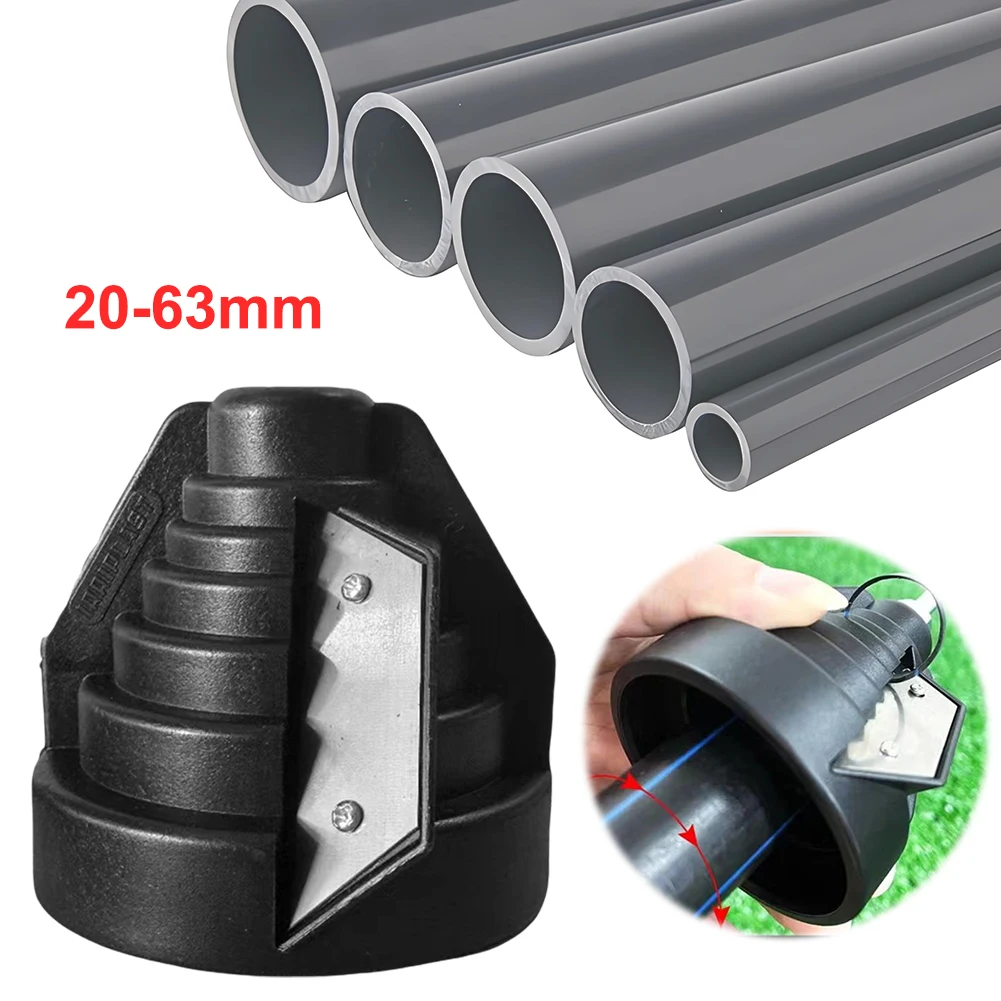 

20-63mm PE Pipe Chamfer Tool PVC Reamer Scraper Deburring Trimming Device PP Flat Corner Device for Smooth Bevels Perfect Fit