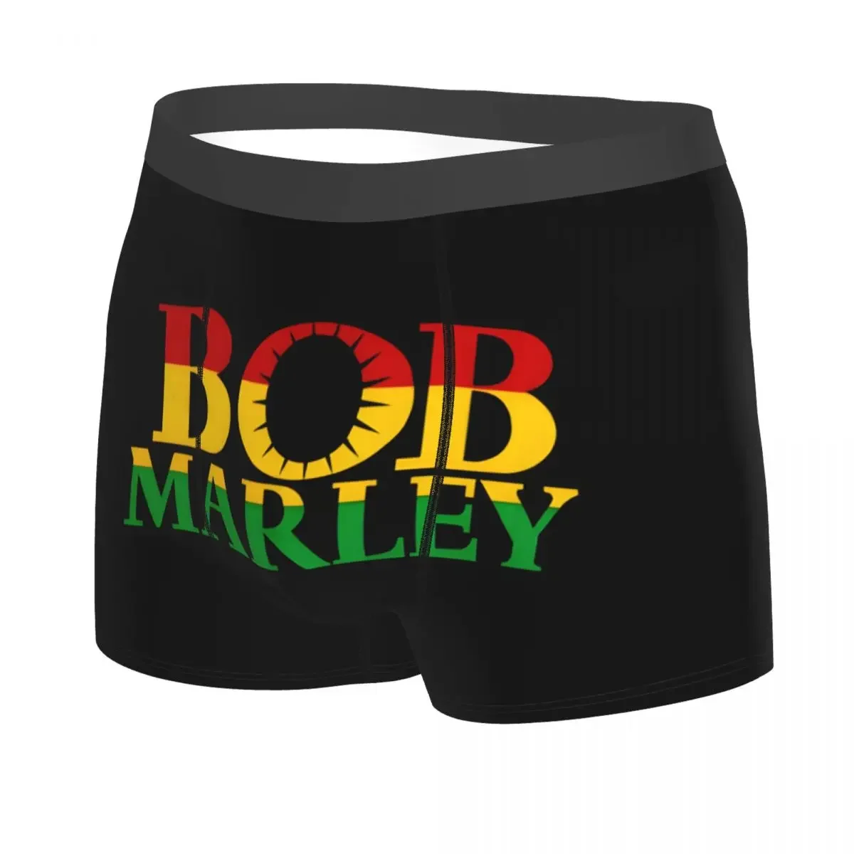 Male Fashion Jamaica Reggae Rock Bob Marley Underwear Boxer Briefs Men Breathable Shorts Panties Underpants