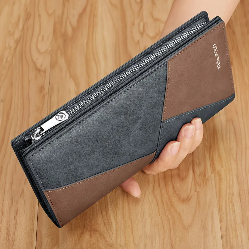 

Fashionable men's wallet long multifunctional card slot casual wallet mobile phone bag