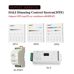 Miboxer DALI Dimming Control System(DT8) 86 touch panel DALI 5 in 1 LED Controller DALI Bus Power Supply DIN Rail for led lamps