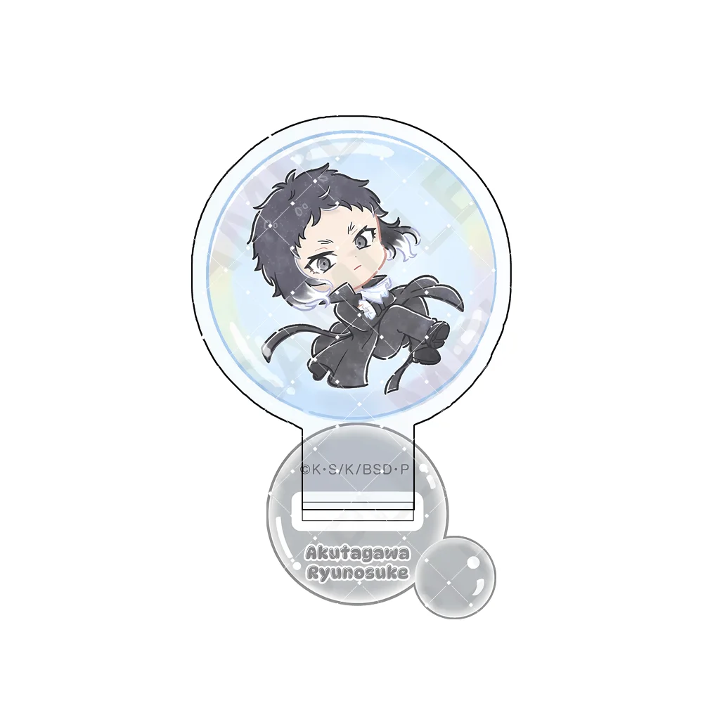 Bungo Stray Dogs Atsushi Nakajima 10cm Acrylic Stand Keychain Bubble Dome Chibi Anime Figure Decor Gift For Fans - view 4