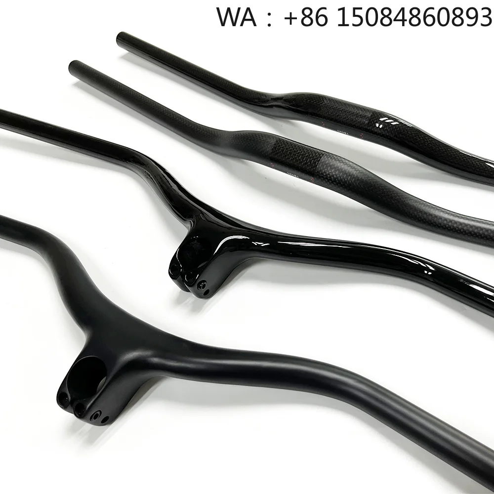 31.8mm Diameter Full Carbon MTB Straight Handlebar Ultralight Mountain Bicycle Steering Bar Custom Length Cycling Replacement Pa view 4