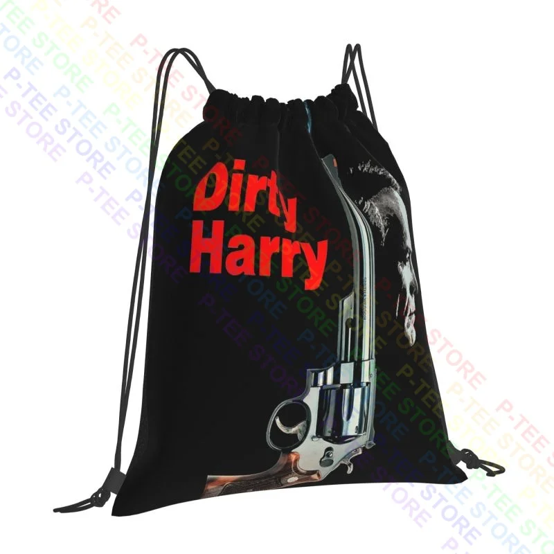 Dirty Harry Movie Drawstring Bags Gym Bag Gym Foldable Gym Tote Bag School Sport Bag