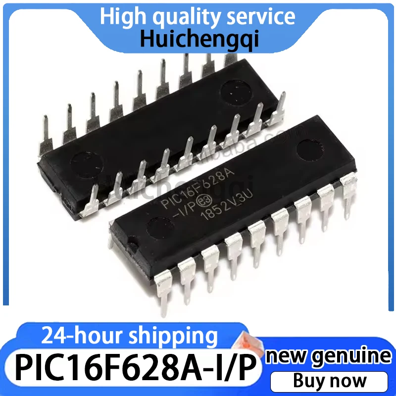 1PCS Original Genuine PIC16F628A-I/P Direct Insertion DIP16 8-bit Microcontroller IC-MCU