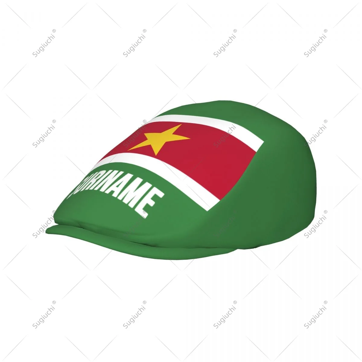 Forward cap Suriname Flag Men Women Flat Newsboy Driving Hat Cap Short Brim for Driving Daily visors hat