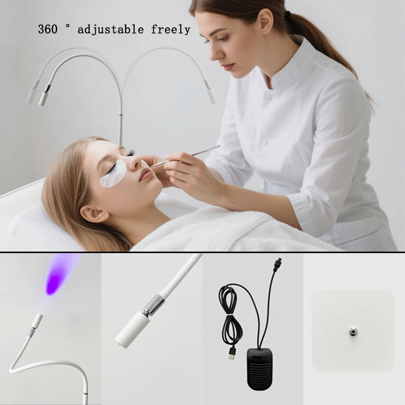 مصباح معالجة UVLED عالي الطاقة مناسب للتجميل، رموش فنية للأظافر، رموش صناعية، تطعيم مفتاح القدم الصامت، مصباح أرضي 5 وات #3