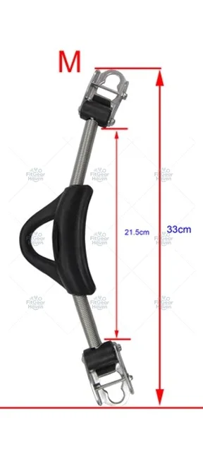 Stainless steel spring fins with rubber handle at the heel, specialized diving equipment component