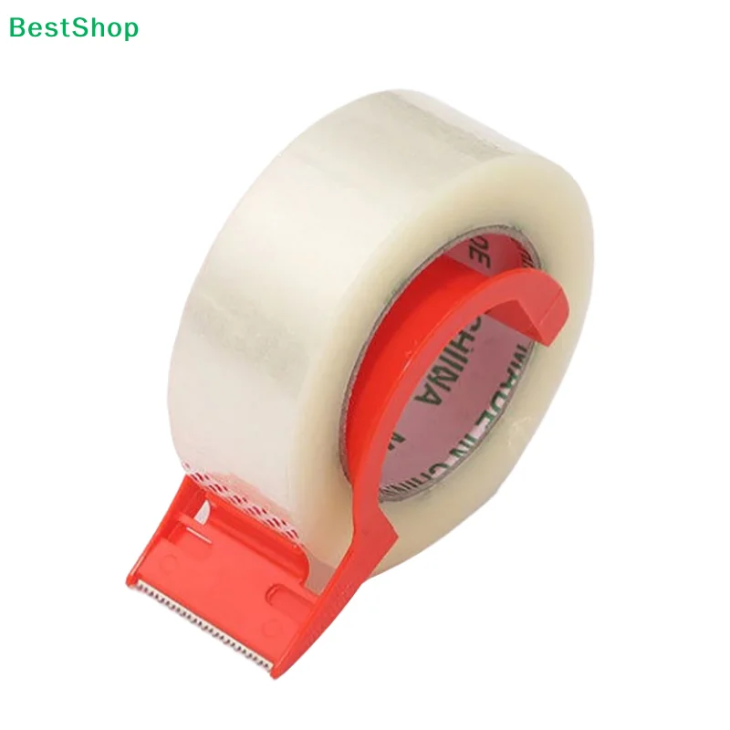 ★Adhesive Tape Dispenser Tape Cutter Simple Box Sealing Machine Tape Holder Convenient Iron Tooth Plastic Packing Tape Seat 48mm