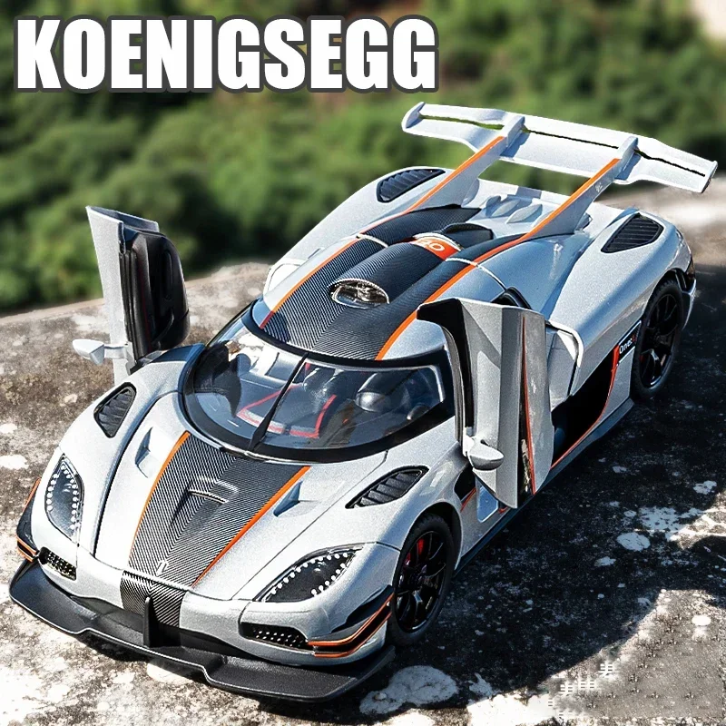 

1:32 Koenigsegg ONE 1 One:1 модель автомобиля из сплава, игрушечный автомобиль, литье под давлением металла, звуковой и световой автомобиль, игрушки для детей, автомобиль