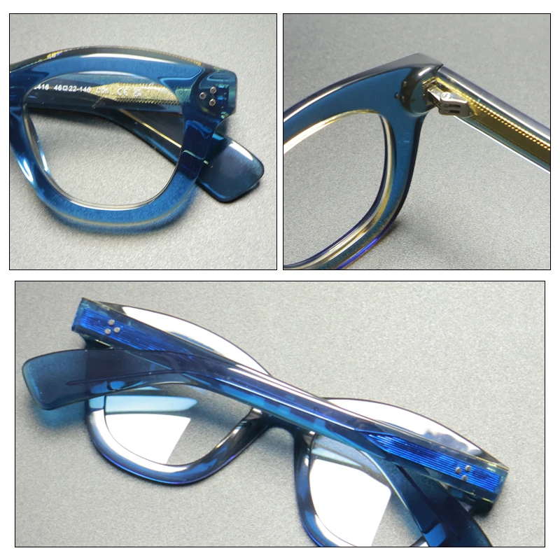 Vintage Handmade Acetate Glasses Frame Women High Quality Eyeglasses Frame Men 2025 New Retro Luxury Brand Designer Eyewear