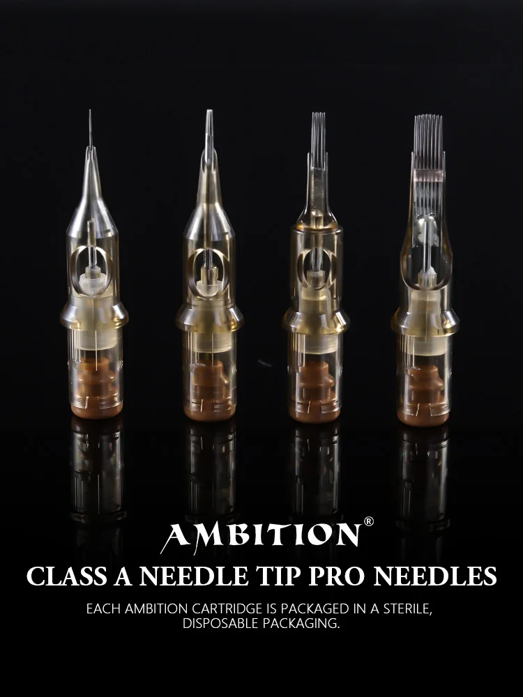 Ambition Premium RL Microblading Nano Needles SMP & Semi-Permanent Tattoo Cartridge Needle Micropigmentation 1rl 3rl 5rl 7rl 9rl — zdjęcie 2