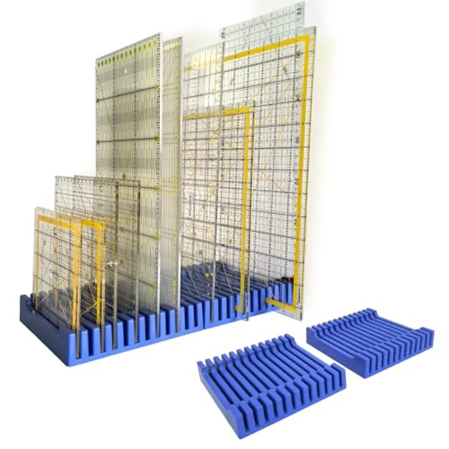 

Storage Rack for Quilting Rulers 12 Slot Ruler Holder Organizer and Storage