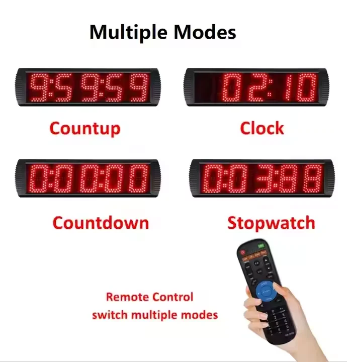 GS5T-5R GX 5-cyfrowy, nie wodoodporny, cyfrowy zegar odliczający LED do użytku zewnętrznego, stoper do sportów outdoorowych, elektroniczny timer wyścigowy