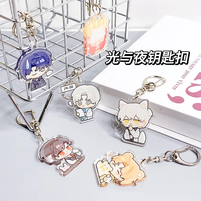 

Anime Light and Night Osborn Evan Sariel Charlie Cospiay Pendant Acrylic Keychain Fox Schoolbag Decorative Ambitus