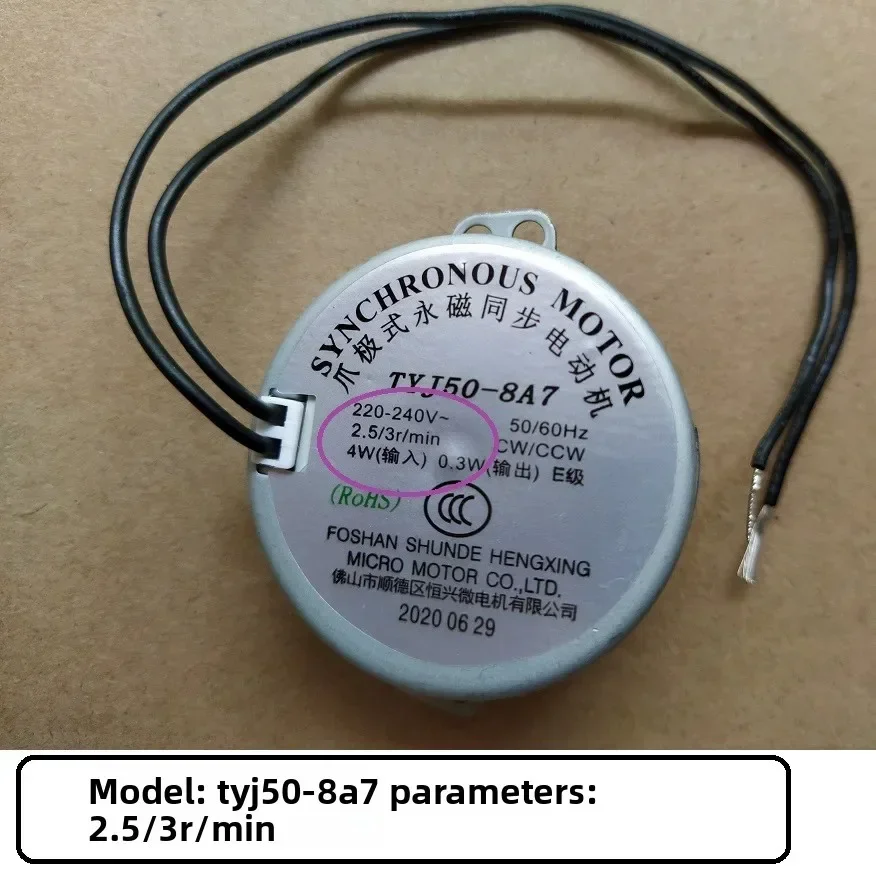 

1pcs for Airmate fan Containing Brand new AC 220V~240V 2.5/3rpm TYJ50-8A7 synchronous motor