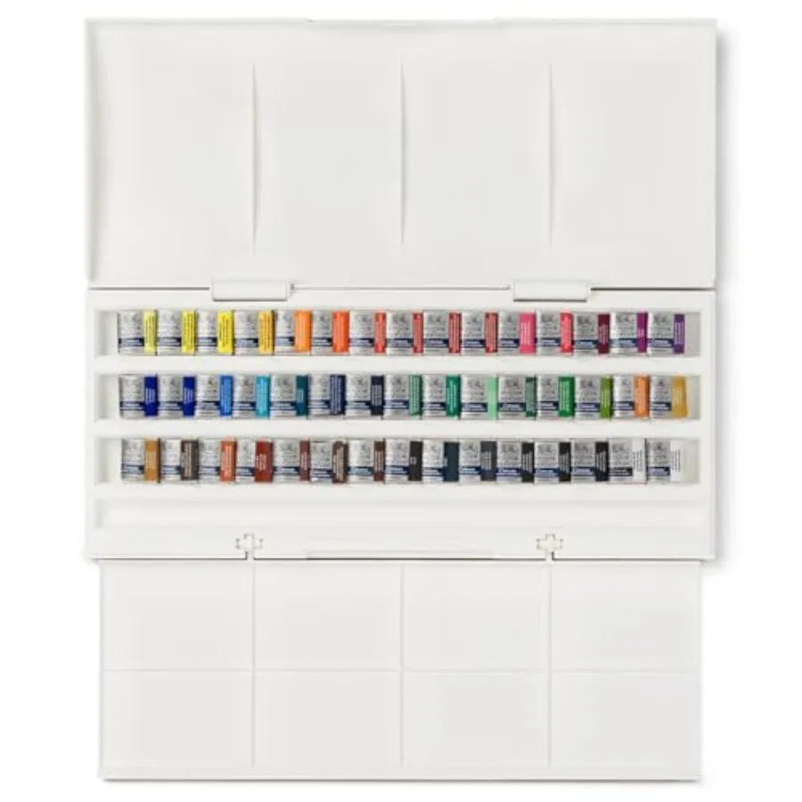 

Cotman Watercolor Paint Set Studio Set 45 Half Pan w/ Brush