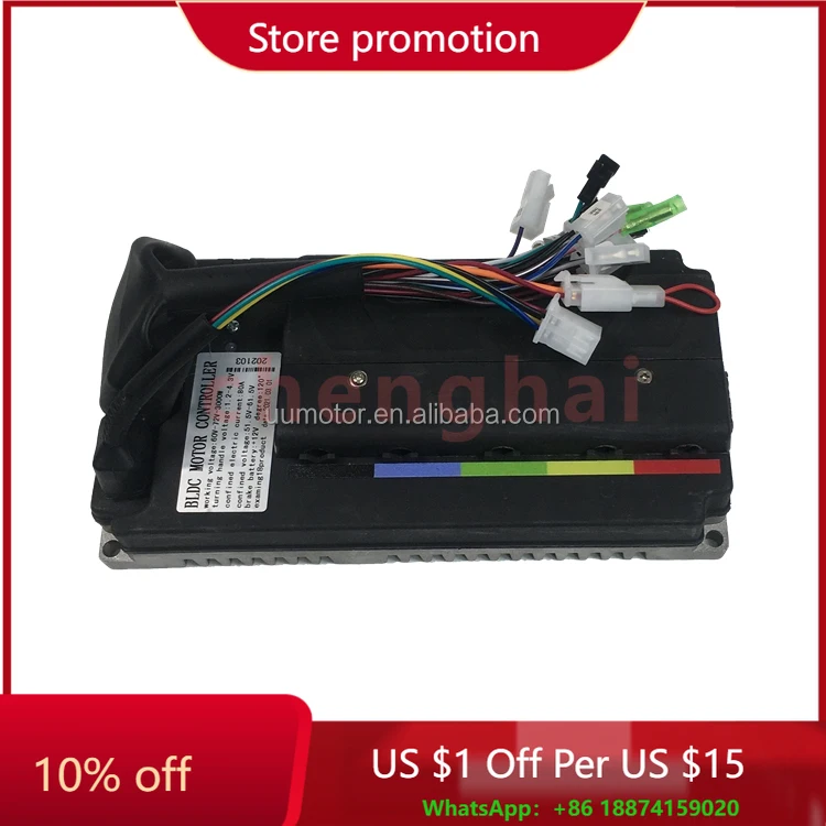 

3000 Вт-3500 Вт FOC Синусоида 60-72 В 70 А Фазовый ток 130 А Бесщеточный контроллер двигателя электрического скутера постоянного тока