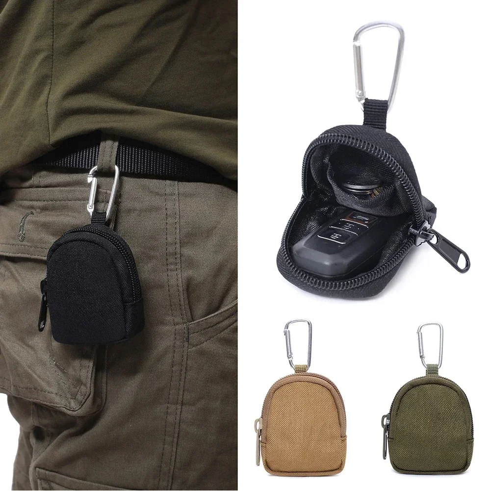 600D Tactical Hook Bag Outdoor Wilderness Survival Sports Round MOLLE Wallet Key Headphones Gadget Hunting Bag