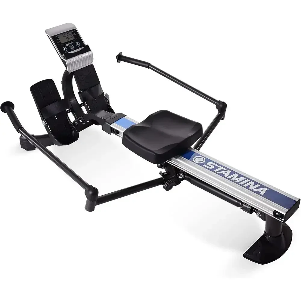 Hydraulic Rowing Machine, 250 lbs Resistance, Home Gym Exercise Equipment for Fitness Training