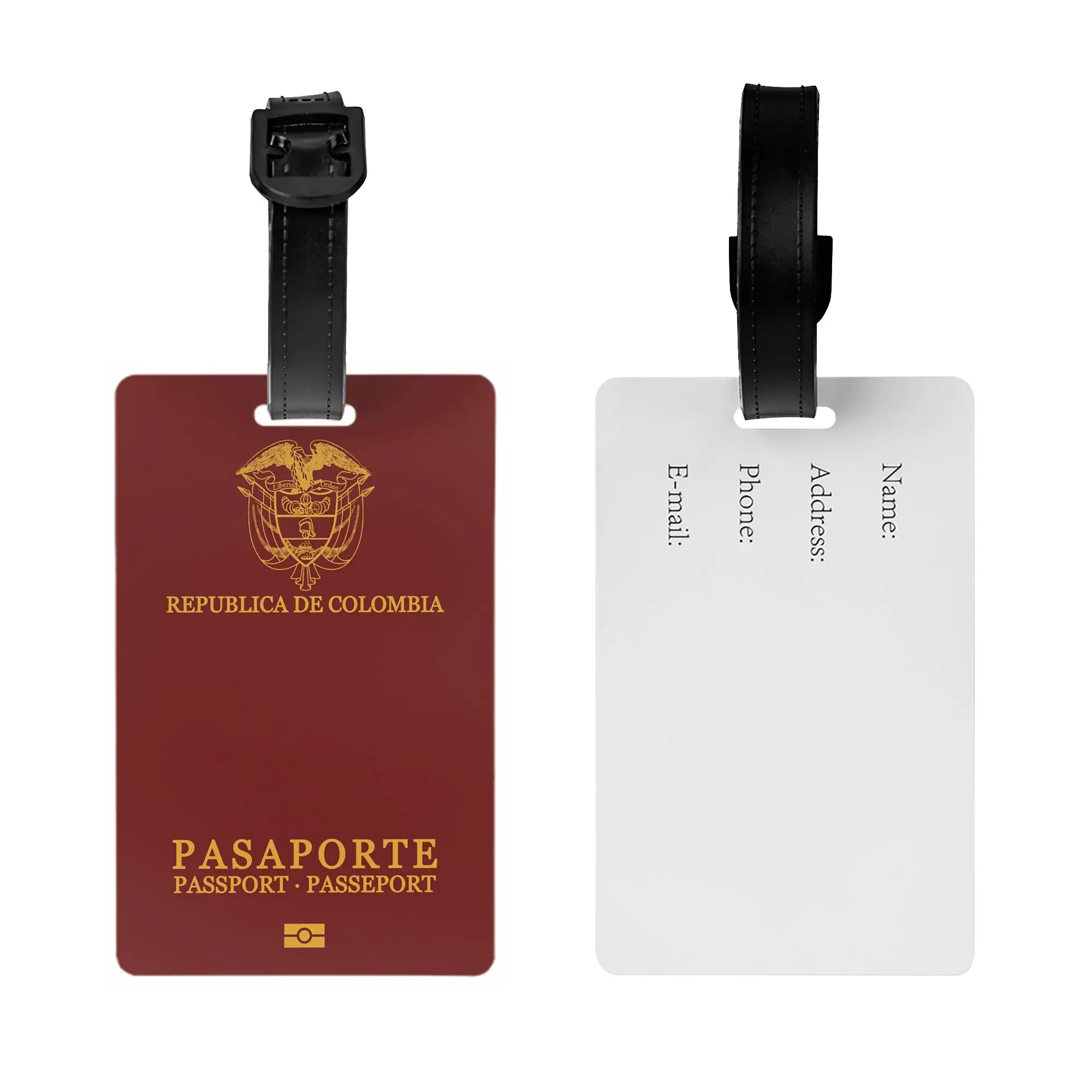 Colombia passport Luggage Tag Custom  Baggage Tags Privacy Cover Name ID Card